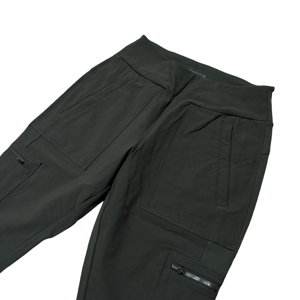 Athleta Headlands Hybrid High Rise Cargo Leggings *ALTERED* Sz 4 - 24 x 16.5 - Picture 5 of 6